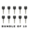10 X Mitsubishi MIT17 - Transponder Key - 46 MITS Chip (AFTERMARKET) (BUNDLE OF 10)