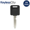 10 X 1999 - 2006 Nissan Infiniti Transponder Key - 4D60 Chip - NI01T / NI02T (AFTERMARKET) (BUNDLE OF 10)