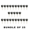25 X 2003-2014 Mazda MZ24 / MZ34 / W/ Chip Holder / Transponder Key SHELL (NO CHIP) (AFTERMARKET)(Bundle of 25)