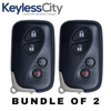 2 X 2008-2016 Lexus LX570 / RX350 / 4-Button Smart Key w/ Hatch / PN: 89904-60A00 / HYQ14AEM (AFTERMARKET) (BUNDLE OF 2)