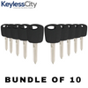 10 X Ford Lincoln Mercury Mazda H72 Transponder Key (4C) (AFTERMARKET) (BUNDLE OF 10)