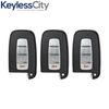 3 X 2009-2015 Hyundai Kia / 4-Button Smart Key SHELL / SY5HMFNA04 (AFTERMARKET) (Bundle of 3)