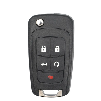 2-Pack Replacement Flip Key Fob For 2013-2016 Ford Fusion - FCC ID N5F-A08TAA, Uncut Blade, Requires Programming
