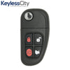 2001-2008 Jaguar / 4-Button Flip Key / NHVWB1U241 (AFTERMARKET)