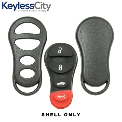 1999-2005 Chrysler Dodge Jeep Keyless Entry Remote SHELL For GQ43VT17T - Black (AFTERMARKET)