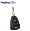 2004-2018 Chrysler Dodge Jeep / 4-Button Remote Head Key / OHT692427AA (AFTERMARKET)