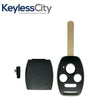 2005-2013 Honda / 4-Button Remote Head Key STRONG SHELL / HO01 / OUCG8D-380H-A, MLBHLIK-1T, KR55WK49308, N5F-S0084A (AFTERMARKET)