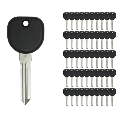 50 X GM Transponder Key / B111 / (Chip 46 Circle+) (AFTERMARKET) (BUNDLE OF 50)