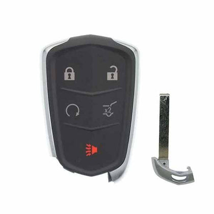 2015-2019 Cadillac / 5-Button Smart Key SHELL For HYQ2AB, HYQ2EB (AFTERMARKET)