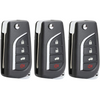 3 X 2010-2018 Toyota Subaru / 4-Button Flip Key NEW STYLE / HYQ12BBY (G Chip) (AFTERMARKET) (BUNDLE OF 3)