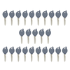 25 X Y160 / Y164 Chrysler Transponder Key SHELL (No Chip) (AFTERMARKET)(Bundle of 25)