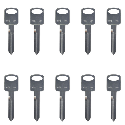 10 X Ilco - H75 - 1196FD - Ford - Metal Key Blank (BUNDLE OF 10)