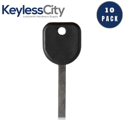 10 X 2008-2020 GM - B120 / B121 Transponder Key (46 Circle + Chip) (AFTERMARKET) (BUNDLE OF 10)