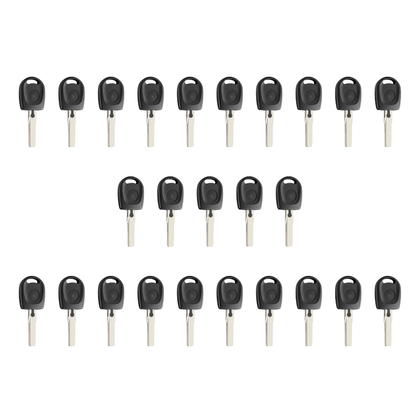 25 X HU66 / Audi / Volkswagen / Transponder Key SHELL/ High Security Blade / (No Chip) (AFTERMARKET) (Bundle of 25)