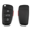 2006-2010 Audi / 4-Button Flip Key SHELL For NBG009272T (AFTERMARKET)