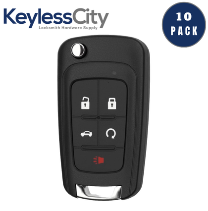 10 X 2010-2020 GM / 5-Button Flip Key / OHT01060512 (AFTERMARKET) (BUNDLE OF 10)