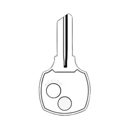 RO7 / RO4 National 5-Wafer Cabinet Key - Brass (JMA NTC-7DE)