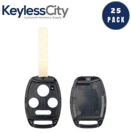 25 X 2003-2014 Honda Acura / 4-Button Remote Head Key Shell / HO01 / KR55WK49308 N5F-S0084A (Bundle of 25)
