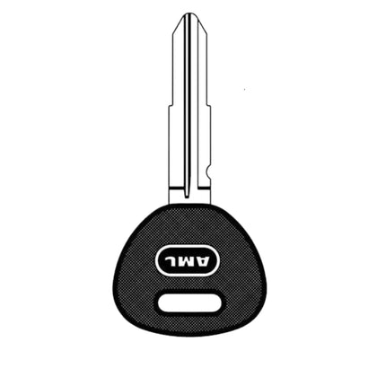 1995-2005 Hyundai HY-5.P / HY13P Double Sided 8 Cut Plastic Head Key Blank (JMA HY-5.P)