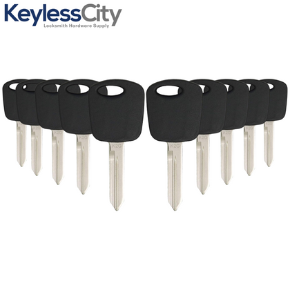 10 X Ford Lincoln Mercury Mazda H72 Transponder Key (4C) (AFTERMARKET) (BUNDLE OF 10)