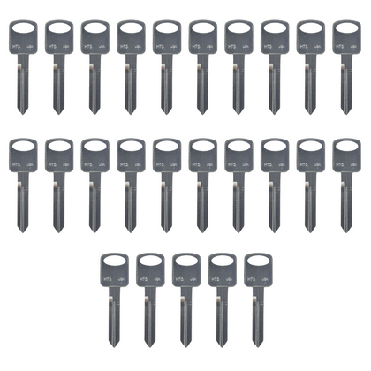 25 X Ilco - H75 - 1196FD - Ford - Metal Key Blank (BUNDLE OF 25)