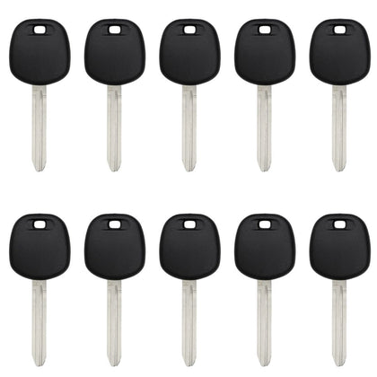 10 X 2013-2020 Toyota - TOY44H Transponder Key (H Chip) (AFTERMARKET) (BUNDLE OF 10)