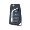 2004-2010 Toyota / 4-Button Flip Key NEW STYLE / GQ43VT20T (67 Chip) (AFTERMARKET)