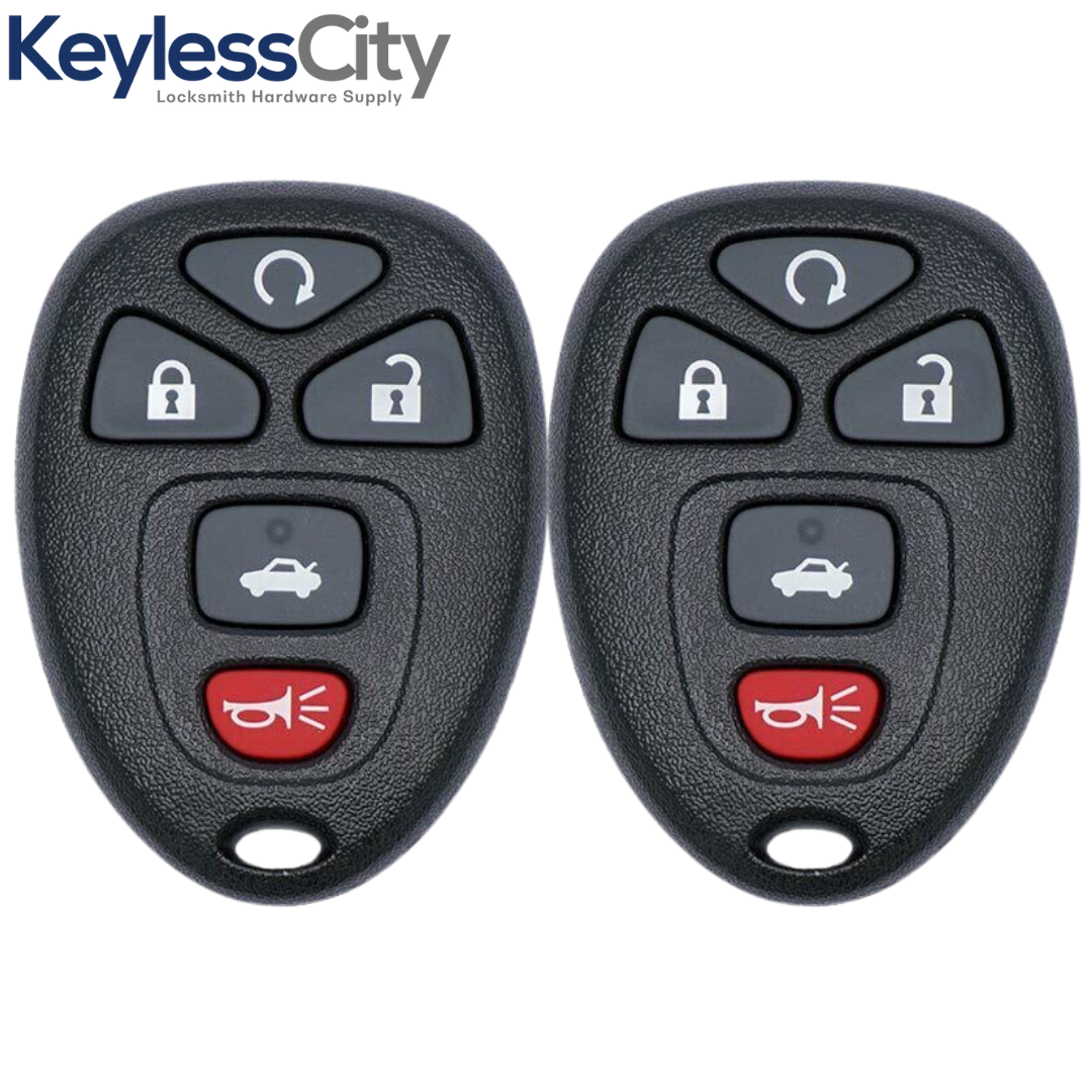 2 X 2004-2013 GM / 5-Button Keyless Entry Remote / PN: 22733524 / KOBG ...
