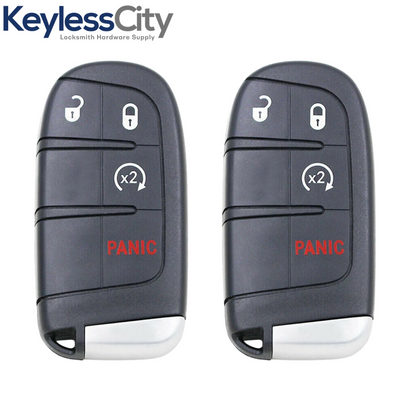 2 X 2015-2021 Jeep Renegade / 4-Button Smart Key / PN: 6BY88DX9AA / M3N-40821302 (AFTERMARKET) (BUNDLE OF 2)