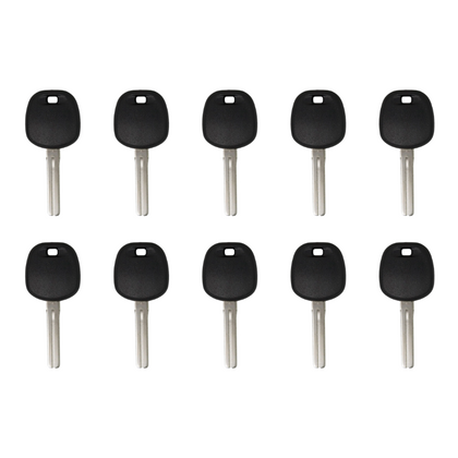 10 X 2001-2010 Lexus Short Blade Transponder Key TOY50 (4D) (AFTERMARKET) (BUNDLE OF 10)