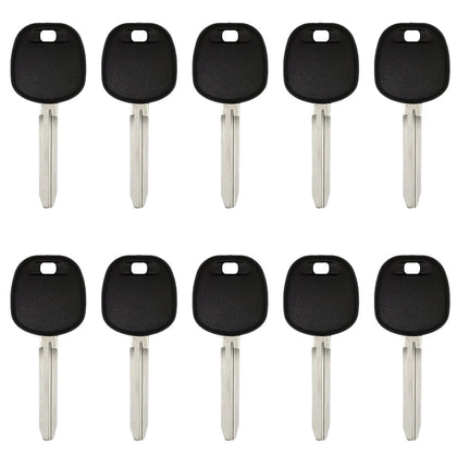 10 X 2003-2013 Toyota / Scion - TOY44D Transponder Key - (D Chip) (AFTERMARKET) (BUNDLE OF 10)