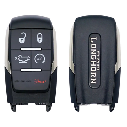 2019-2024 Dodge RAM 2500, 3500 Longhorn / 5-Button Smart Key / PN: 68575430AA / GQ4-76T (OEM)