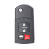 2006-2015 Mazda / 4-Button Flip Key / PN: BBM4-67-5RY / BGBX1T478SKE125-01 (AFTERMARKET)