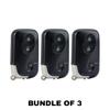3 X 2006-2012 Lexus / 3-Button Remote Smart Key SHELL / HYQ14AAB HYQ14ACX HYQ14AAF (AFTERMARKET) (Bundle of 3)