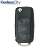 2006-2011 Volkswagen / 4-Button Flip Key / PN: 1K0959753H / NBG92596263 (AFTERMARKET)