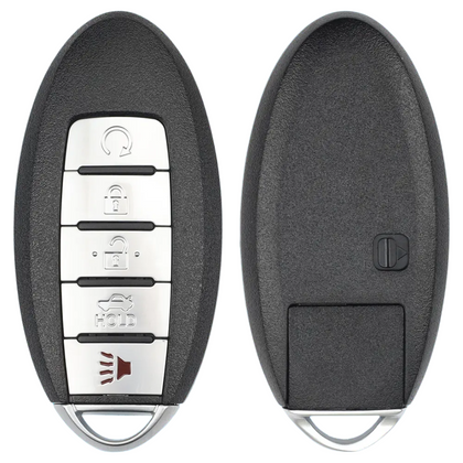 2 X 2016-2018 Infiniti / Nissan / 5-Button Smart Key / PN: 285E3-4RA0B / KR5S180144014 / (IC 204) (AFTERMARKET) (BUNDLE OF 2)