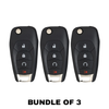 3 X 2019 - 2022 Chevrolet Cruze Trailblazer / 4-Button Flip Key SHELL For LXP-T004 (AFTERMARKET) (Bundle of 3)