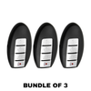 3 X 2007-2015 Infiniti / 4-Button Smart Key SHELL / KR55WK48903 KR55WK49622 (AFTERMARKET)(Bundle of 3)