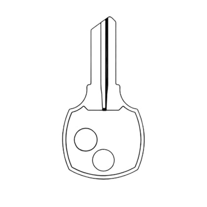 RO3 / 1069N National 5-Wafer Cabinet Key - Brass (JMA NTC-10DE)