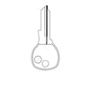 NA14 / 1069L National 4-Pin Cabinet Key - Brass (JMA NTC-1DE)