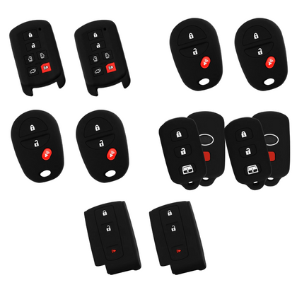 10 X 1999-2018 Toyota Silicone cover / HYQ14ADR / GQ43VT20T / HYQ12BBX / HYQ1512Y / MOZB21TG (BUNDLE OF 10)