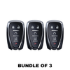 3 X 2016-2020 Chevrolet / 5-Button Smart Key SHELL For HYQ4AA HYQ4EA (AFTERMARKET) (Bundle of 3)