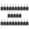 25 X 2012-2018 Ford / 4-Button Remote Head Key Shell / HU101 / OUCD6000022 CWTWB1U793 (Bundle of 25)