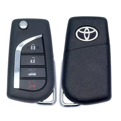 2018-2022 Toyota Corolla Camry / 4 Buttons Remote Flip Key / 89070-33E91 / HYQ12BFB (OEM)