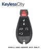 2008-2019 Chrysler Dodge Jeep VW 6-Button Fobik Key SHELL for IYZ-C01C (AFTERMARKET)