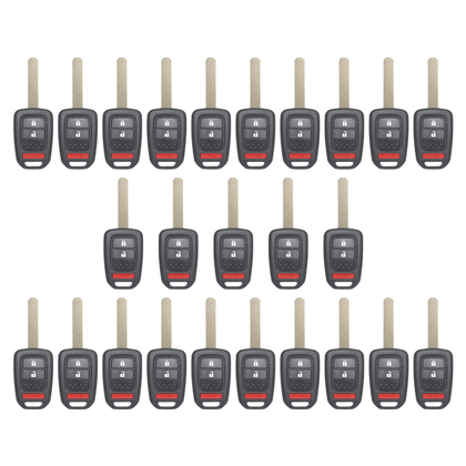 25 X 2013-2017 Honda CR-V Crosstour / 3-Button Remote Head Key SHELL / HO-03-PT / MLBHLIK6-1T (AFTERMARKET)(Bundle of 25)