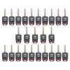 25 X 2013-2017 Honda CR-V Crosstour / 3-Button Remote Head Key SHELL / HO-03-PT / MLBHLIK6-1T (AFTERMARKET)(Bundle of 25)