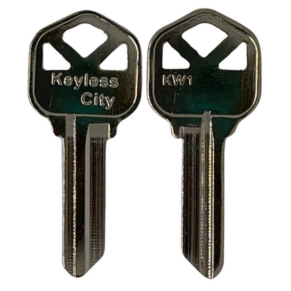 100 X KW1 BR - Kwikset Key Blank - Test Key Blade (AFTERMARKET) (BUNDLE OF 100)