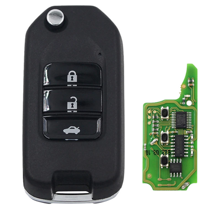 XHorse XNHO00EN Honda Style / 3-Button Universal Remote Key For VVDI Key Tool (Wireless)