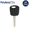 25 X Ford Lincoln Mercury Mazda H72 Transponder Key (4C) (AFTERMARKET) (BUNDLE OF 25)